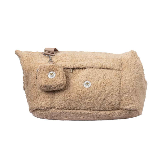 Soho Poms Carnaby Teddy Bear Carrier - Vanilla Cream - Pet Supplier Store