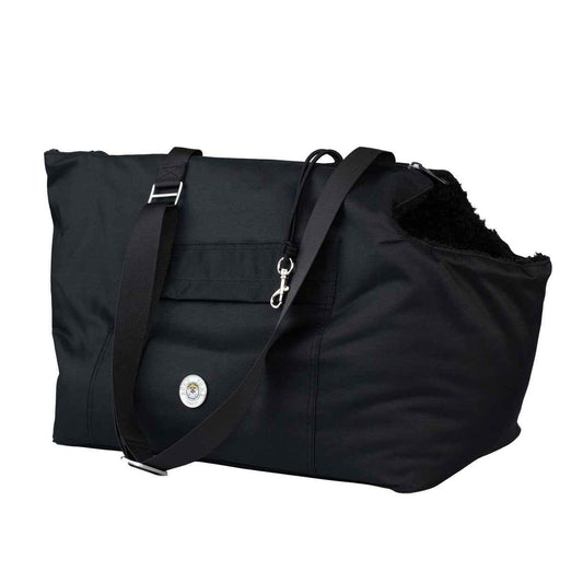 Soho Poms Compton All Black Pet Carrier - Ideal for Dogs & Cats - Pet Supplier Store