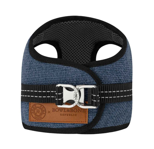 Soho Poms x Bowl & Bone Republic Mayfair Harness - Blue - Pet Supplier Store