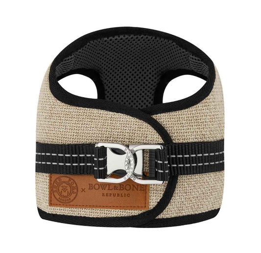 Soho Poms x Bowl & Bone Republic Mayfair Harness - Cream - Pet Supplier Store