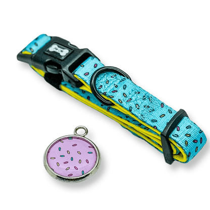 Sprinkles For Days Collar - pink or blue sprinkles dog collar - Pet Supplier Store