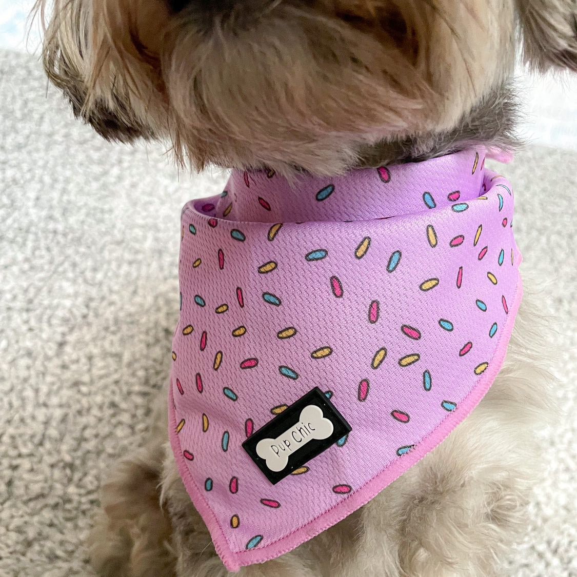 Sprinkles For Days Cooling Bandana - Pink - Pet Supplier Store