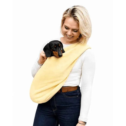Standard Size Pastel Collection Fleece Dog Sling Carrier - Ready to Ship | Hugo and Ted - Pet Supplier Store
