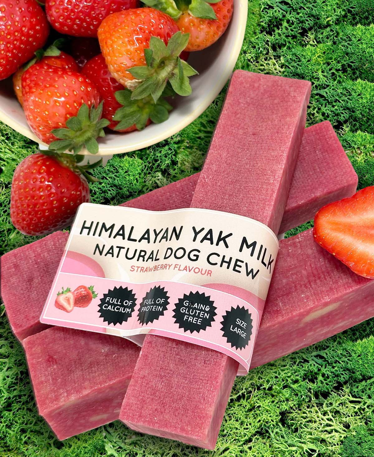 Strawberry Yak Dog Chew - Pet Supplier Store