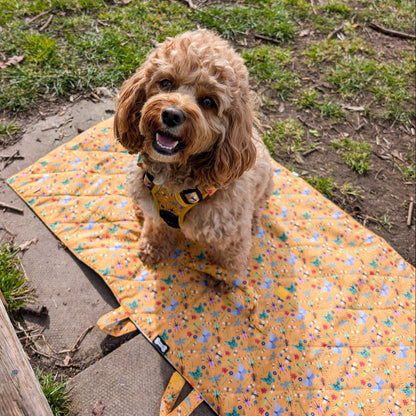 Summer Buzzin' Dog Settle Mat – Lightweight, Waterproof & Travel-Friendly - Pet Supplier Store