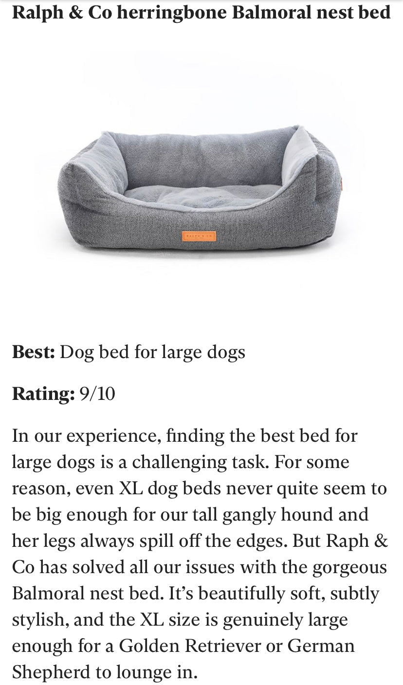 THE BALMORAL | LUXURY HERRINGBONE BED - Pet Supplier Store