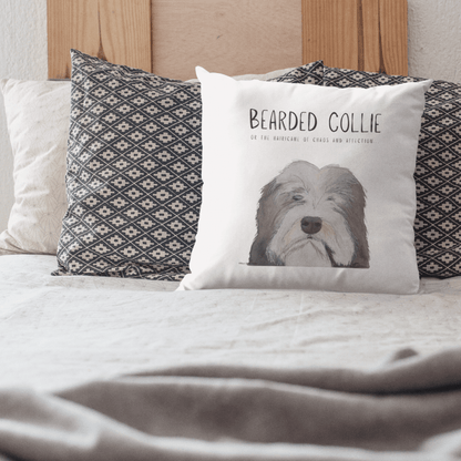 The Bearded Collie Cushion Cover: For the Chaos & Cuddles You Never Knew You Needed! - Pet Supplier Store