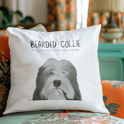 The Bearded Collie Cushion Cover: For the Chaos & Cuddles You Never Knew You Needed! - Pet Supplier Store