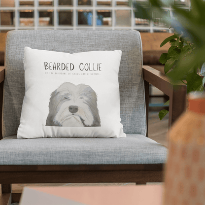 The Bearded Collie Cushion Cover: For the Chaos & Cuddles You Never Knew You Needed! - Pet Supplier Store
