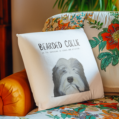 The Bearded Collie Cushion Cover: For the Chaos & Cuddles You Never Knew You Needed! - Pet Supplier Store