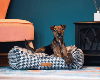THE KENSINGTON | LUXURY HOUNDSTOOTH BED - Pet Supplier Store