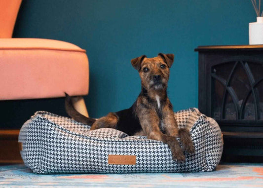 THE KENSINGTON | LUXURY HOUNDSTOOTH BED - Pet Supplier Store