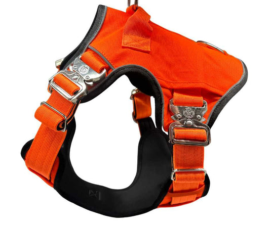 The No Pull Ultimate BTactical Harness | Citrus Orange - Pet Supplier Store