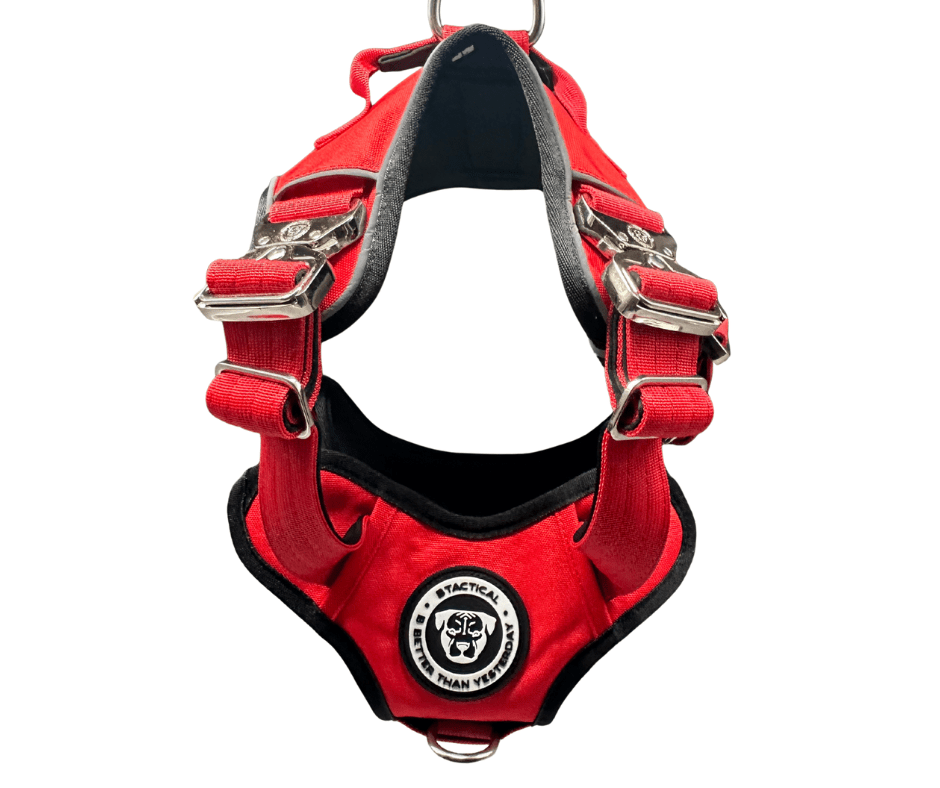 The No Pull Ultimate BTactical Harness | Citrus Red - Pet Supplier Store