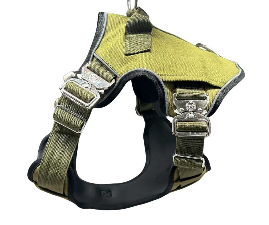 The No Pull Ultimate BTactical Harness | Khaki Green - Pet Supplier Store