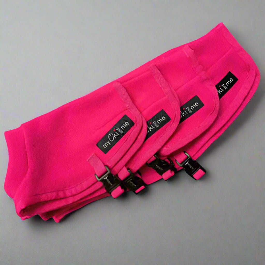 Tiny Toastie Water Repellent Fleece Dog Coat by My Chi and Me Hot Pink - Pet Supplier Store
