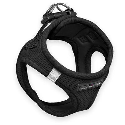 Tiny Trails Step In Air Mesh Puppy and Small Dog Harness Black - Pet Supplier Store