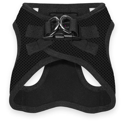 Tiny Trails Step In Air Mesh Puppy and Small Dog Harness Black - Pet Supplier Store