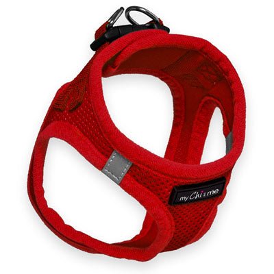 Tiny Trails Step In Air Mesh Puppy and Small Dog Harness Red - Pet Supplier Store