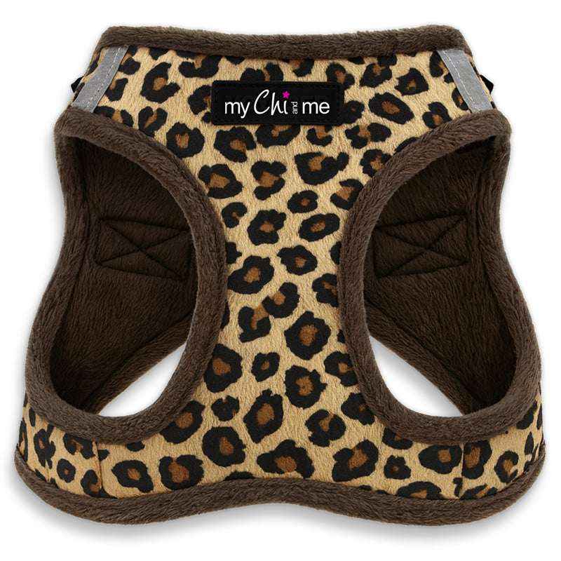 Tiny Trails Step In Luxury Leopard Puppy and Small Dog Harness - Pet Supplier Store