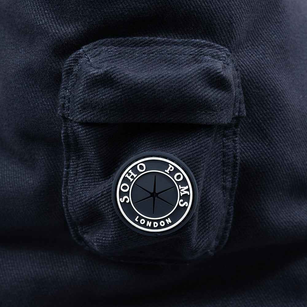 Soho Poms Berwick Pet Carrier - Navy - Ideal for Dogs & Cats