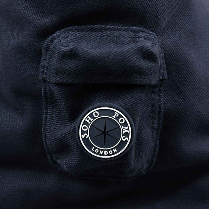 Soho Poms Berwick Pet Carrier - Navy - Ideal for Dogs & Cats