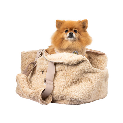 Soho Poms Carnaby Teddy Bear Carrier - Vanilla Cream