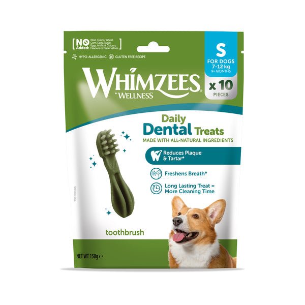 Whimzees Trial Pack Toothbrush Small 10 Pieces - Pet Supplier Store