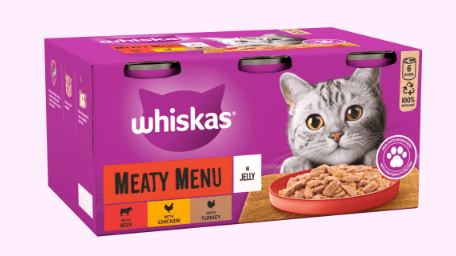 Whiskas 1+ Cat Can Meat Selection in Jelly 6 x 400g - Pet Supplier Store