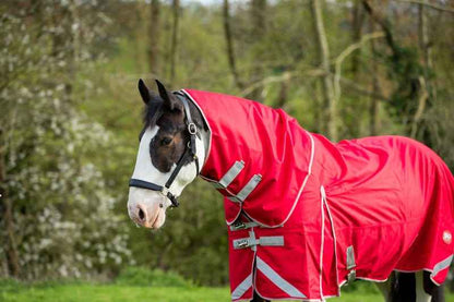 WIDE FIT 0g Detachable Neck Turnout Rug - Red