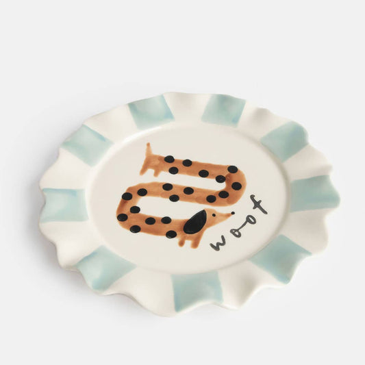 Woof Sausage Dog Plate - Pet Supplier Store