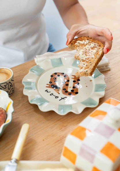 Woof Sausage Dog Plate - Pet Supplier Store