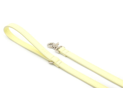 Yellow Leather Dog Lead - Pet Supplier Store