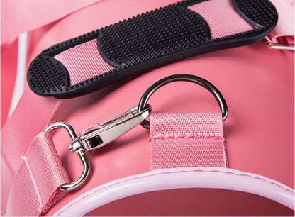 Leather straps comfort shoulder pet carrier