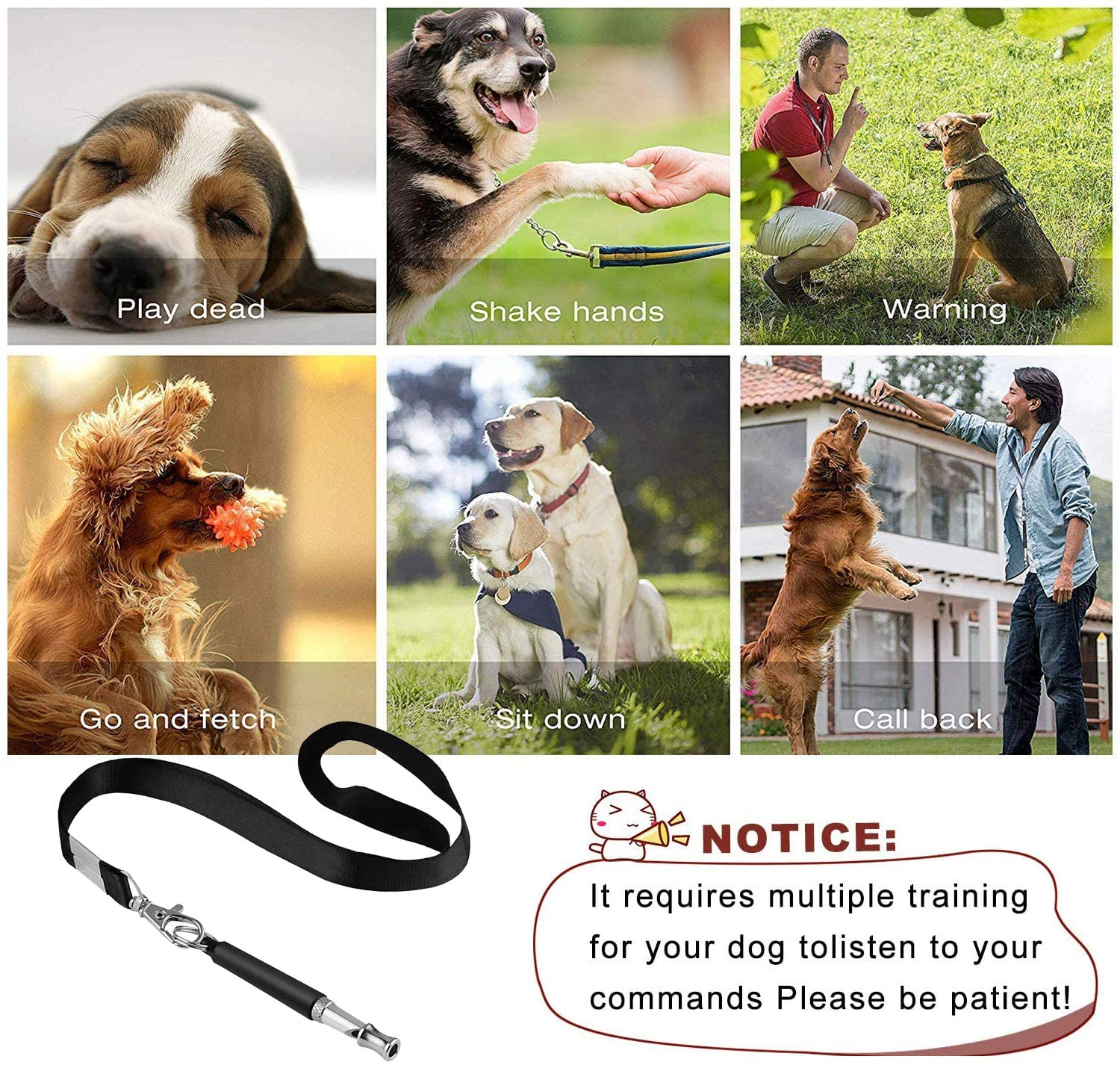 2pc Dog Training WHISTLE - Pet Supplier Store