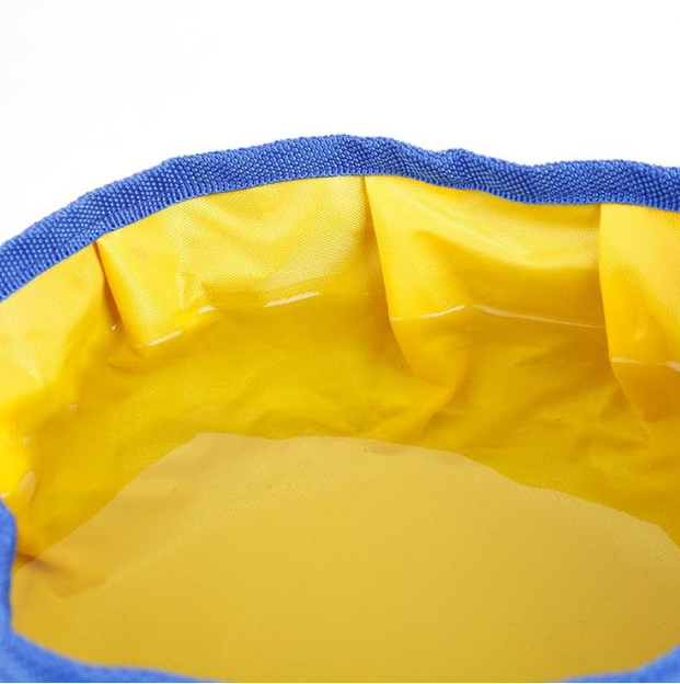 Portable backpack compact pop-up dog bowl