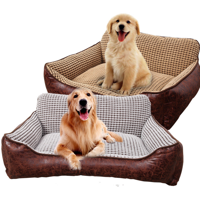 Corn Sofa Pet Dog Bed with added cushions