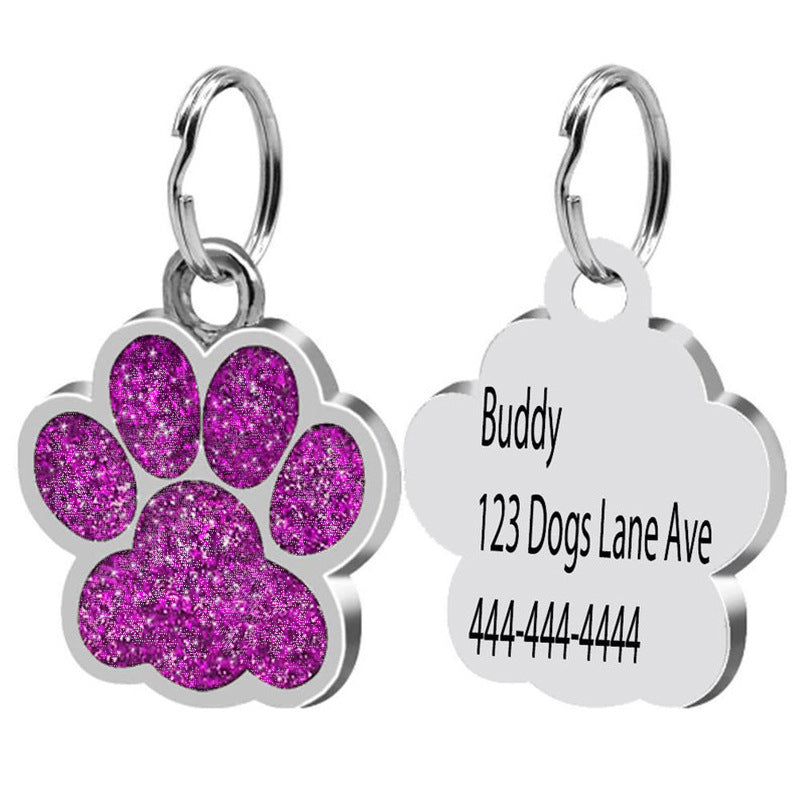 Pet Lover Gift Custom Dog Tag Personalized Flash