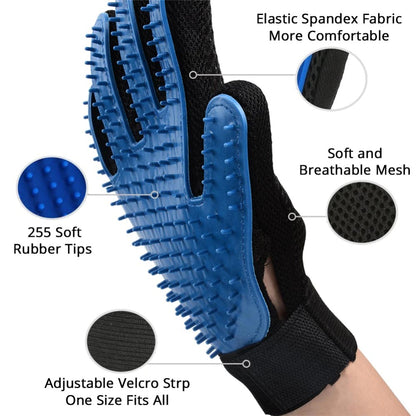 Dog grooming glove