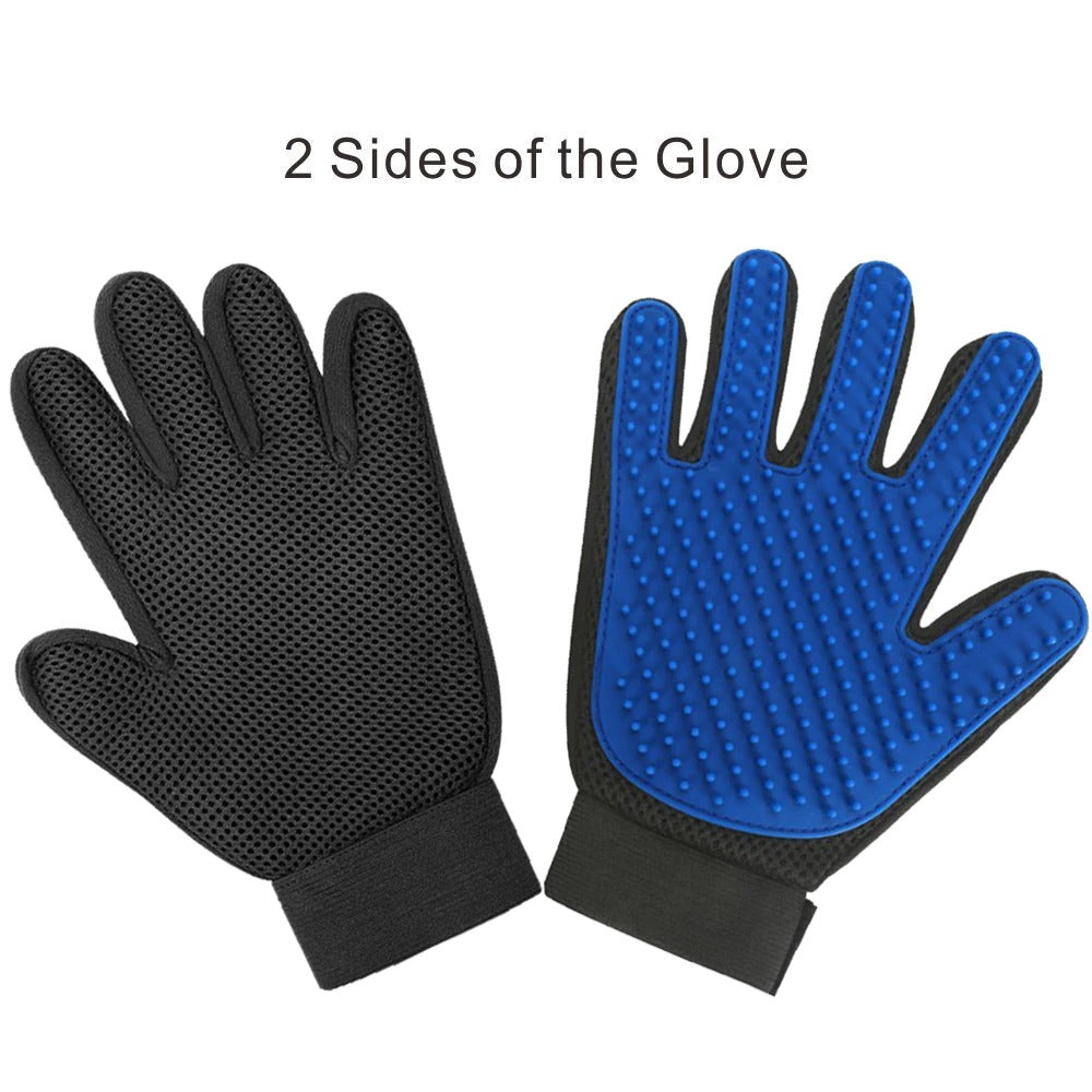 Dog grooming glove