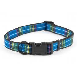 Ancol Adjustable Collar Tartan Blue 45-70cm - Pet Supplier Store