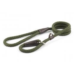 Ancol Braided Slip Dog Lead Green 1.2m x 12mm - Pet Supplier Store