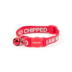 Ancol Cat Collar I Am Micro-chipped 30-35 cm - Pet Supplier Store