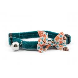 Ancol Collar Cat Vintinge Teal Bow 20-30 cm - Pet Supplier Store
