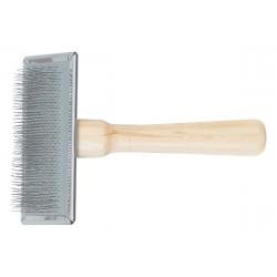 Ancol Ergo Wooden Handle Slicker Brush Large - Pet Supplier Store
