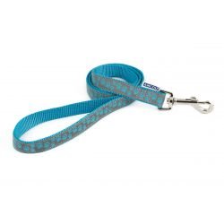 Ancol Lead Reflect Paw Blue 1mx19mm - Pet Supplier Store