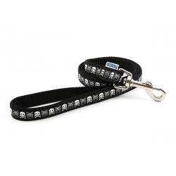Ancol Lead Skulls Black 1mx19mm - Pet Supplier Store