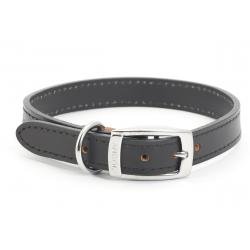 Ancol Leather Collar Black 39-48cm - Pet Supplier Store