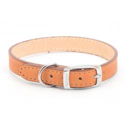 Ancol Leather Collar Tan 20-26cm - Pet Supplier Store