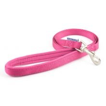 Ancol Padded Nylon Lead Raspberry 1m x 12mm - Pet Supplier Store